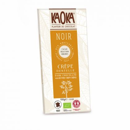 CHOCOLAT NOIR CREPES DENTELLES 100 GR KA